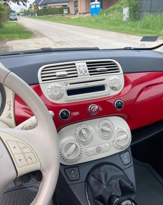 Fiat 500 cena 14950 przebieg: 99400, rok produkcji 2010 z Bieruń małe 22